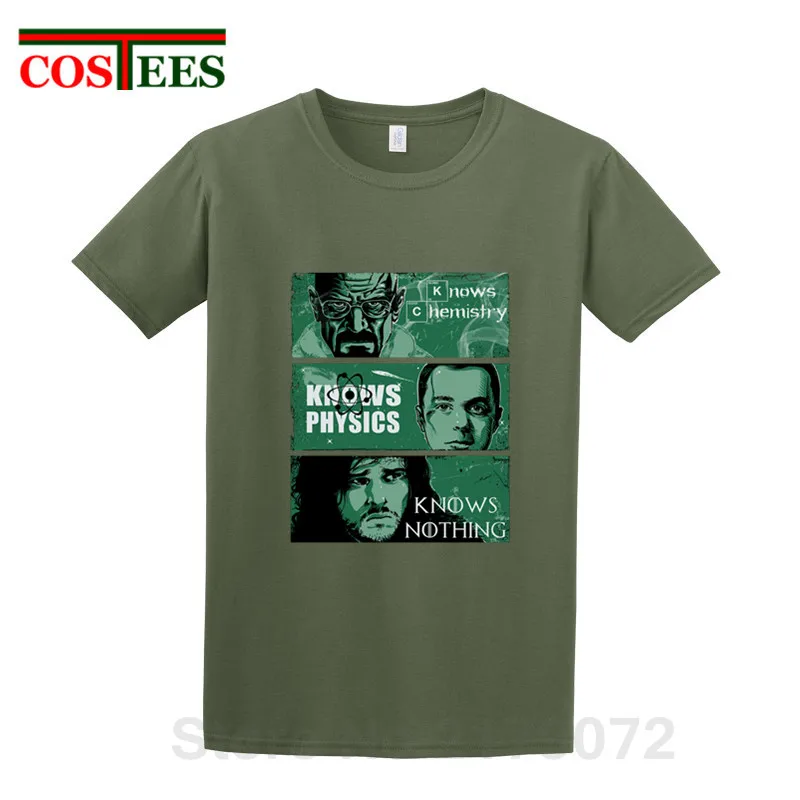 Parody THE BIG BANG THEORY Heisenberg mashup футболка Breaking Bad SHELDON COOPER рубашка sci-fi Knowledge always rules tee |