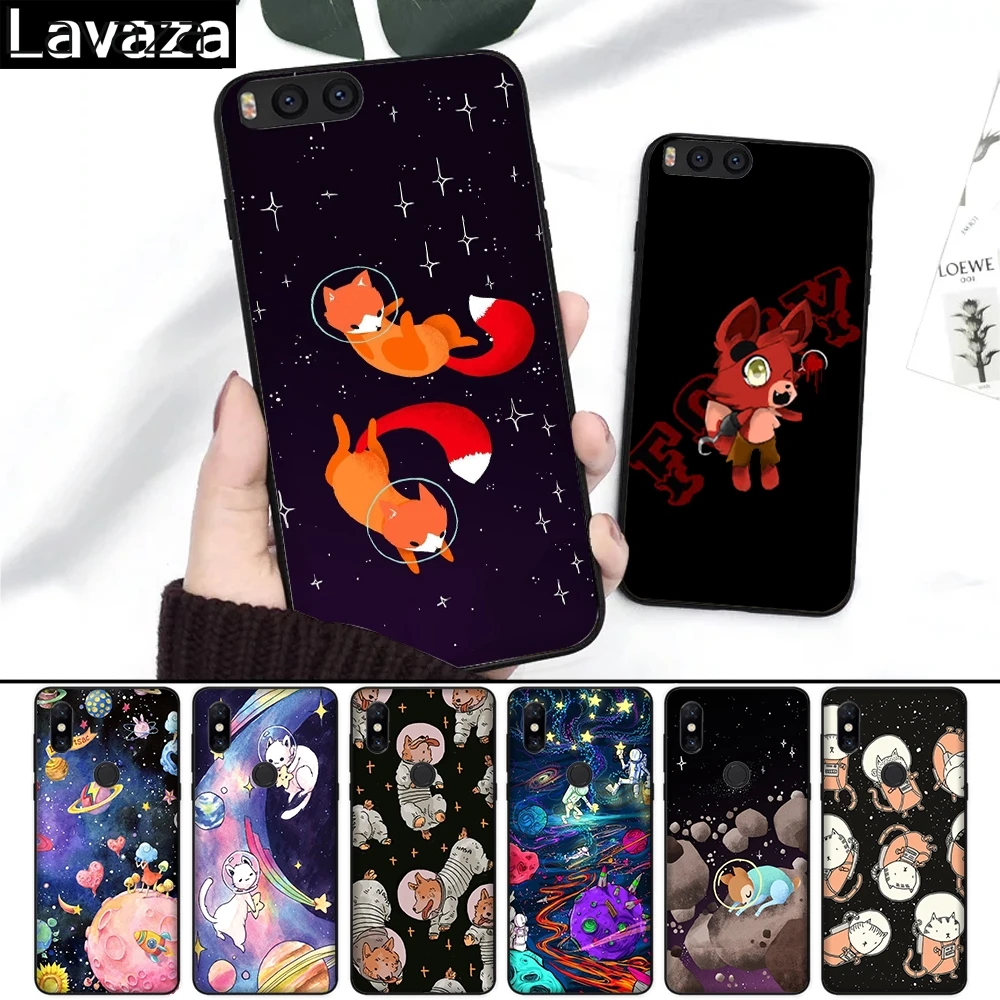 

Lavaza Astronaut Fox Space Moon Universe Foxes Silicone Case for Xiaomi Redmi 4A 4X 5A S2 5 Plus 6 6A Note 4 Pro 7 Prime