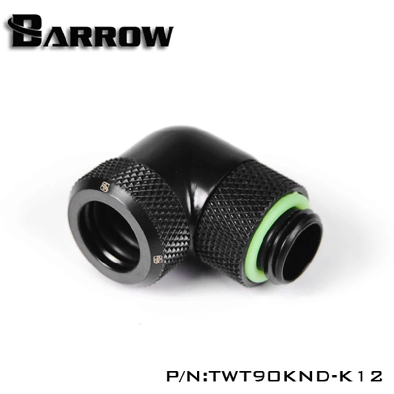 Адаптер для водяного охлаждения Barrow G 1/4 дюйма поворотный на 90 градусов жесткой