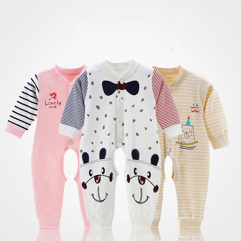 

New Style Baby's One-piece Cotton Spring and Winter Baby's Clothes Newborn Clothes Baby's Climbing Clothes Boy Clothes