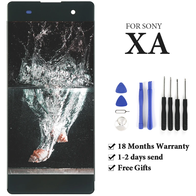 ЖК дисплей с рамкой для Sony Xperia XA сенсорный экран в сборе Замена LCD F3111 F3112 F3115