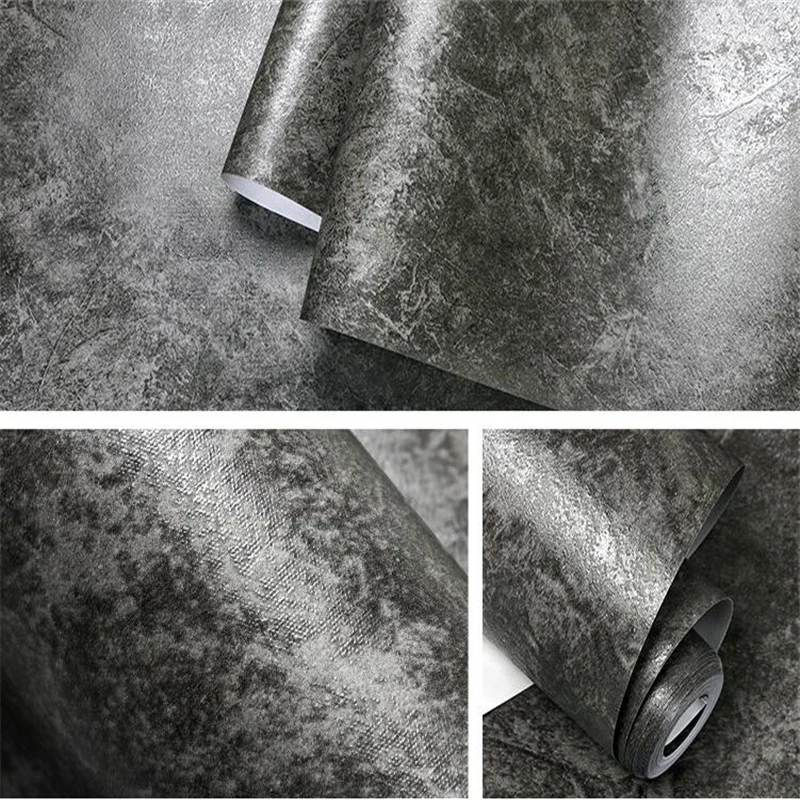 

Beibehang Plain mottled concrete wall nonwoven fabric wallpaper living room bedroom room background wallpaper for walls 3 d