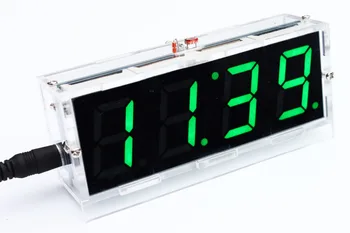 

DIY 4 Digit LED Electronic Clock Kit With Vioce Light Control Function
