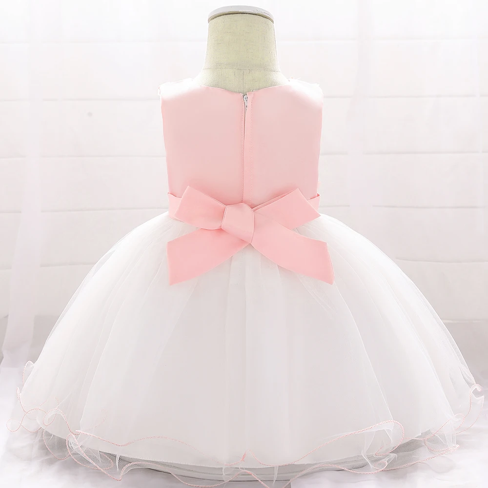 Платье для маленьких девочек на 1 год платье принцессы для девочек платье-пачка для маленьких девочек на день рождения; платье принцессы для крещения; праздничное платье для девочек; L1896XZ