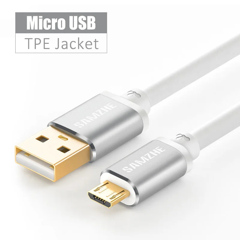 SAMZHE Micro/type C USB Android кабель для зарядки телефона Быстрая зарядка 0,25/0,5/1/1,5/2 м для XIAOMI HUAWEI SAMSUNG - Цвет: Wh-usb