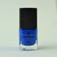 Born Pretty синий стемпинг ногтей покрытие 6 мл Маникюр Искусство Лак для стемпинга пластины для ногтей Живопись лак