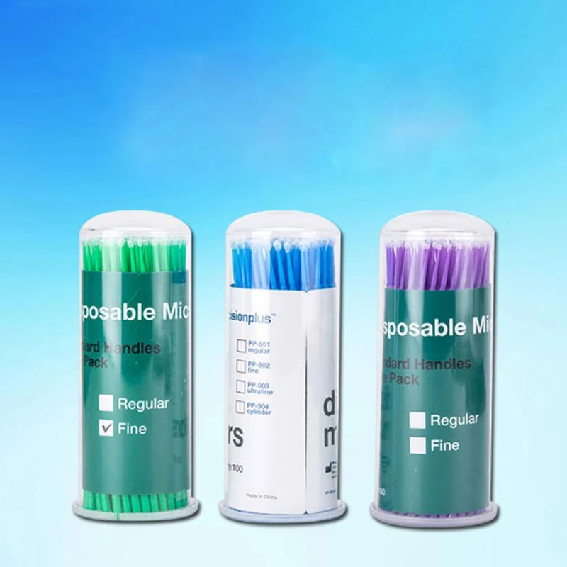 

1200pcs Dental Materials Disposable Cotton Swab Micro Superfine/Fine/Regular Brush dental Applicator Sticks Dentist Products