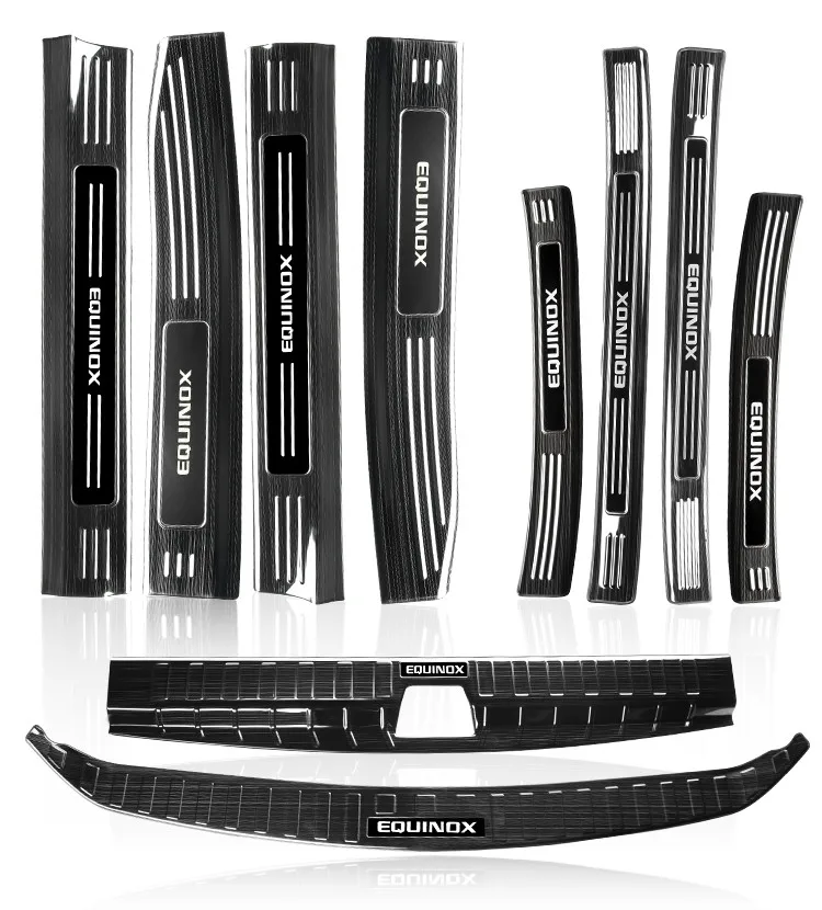 

High-quality stainless steel Trunk Tread Plate Trim Scuff Plate/Door Sill Door Sill For Chevrolet Equinox 2018-2019 Accessories