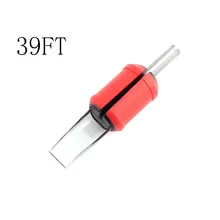 39F) 20 шт 30 мм Одноразовые плоские/Magnum трубки красные мягкие силиконовые татуировки сцепление прозрачные пластиковые трубки точный комбо бесплатно