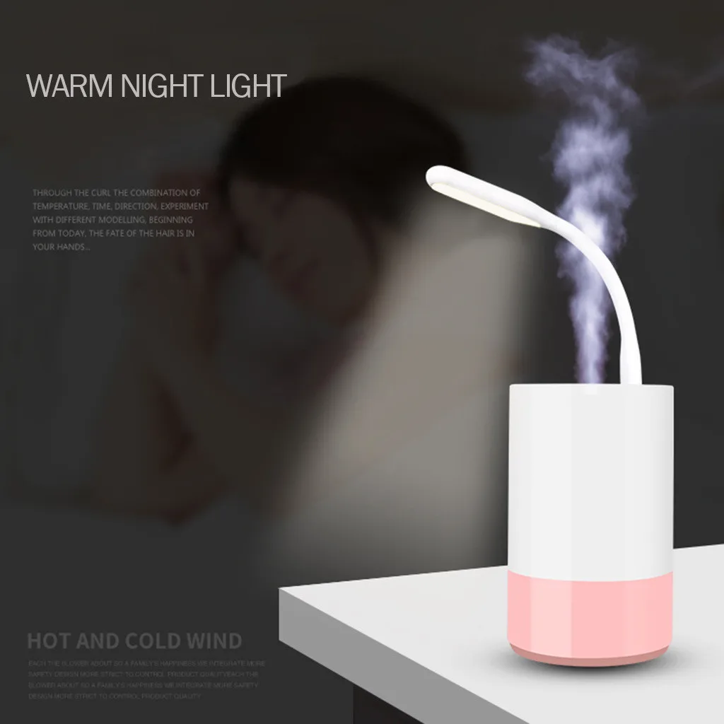 CARPRIE Usb Fan Led 3 In1 LED Humidifier Air Fan Diffuser Purifier Atomizer USB 3 In 1 Mini Usb Fan Cool Usb Gadgets