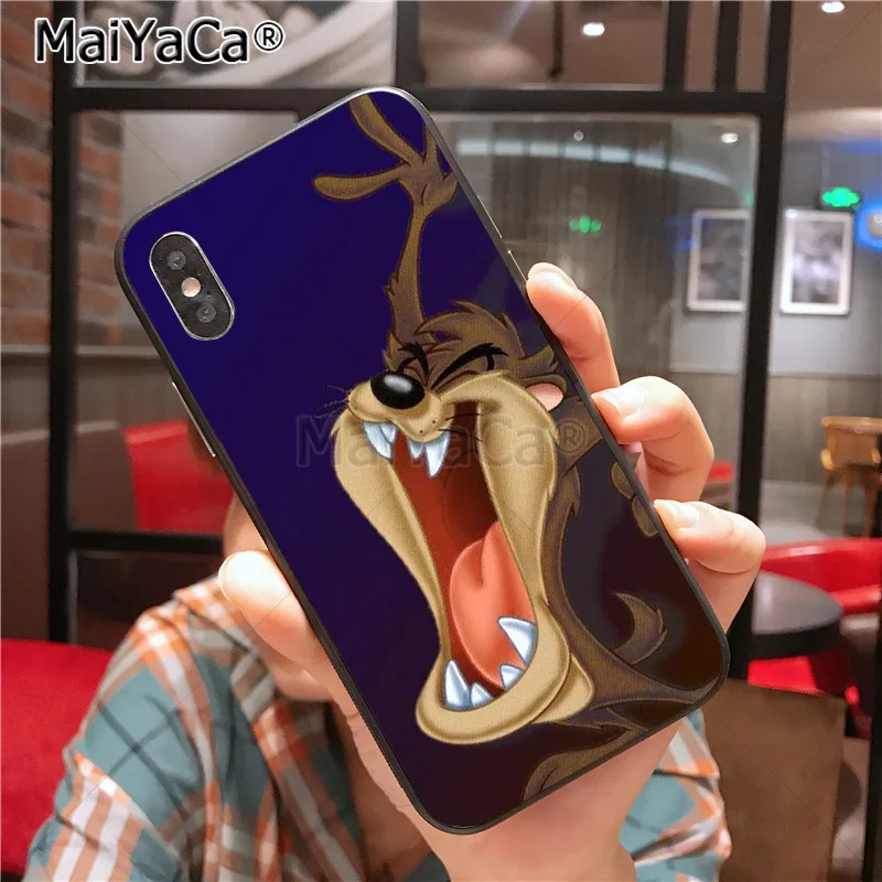 MaiYaCa Looney ttes Tasmanian Devil Taz чехол для телефона для iphone 11 Pro X 8 7 6 6S Plus 5 5S SE cass - Цвет: 3