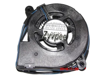 

6CM SF61BHH12-51A 12V 230mA 3 Wires 3 Pins Projector Blower cpu Fan