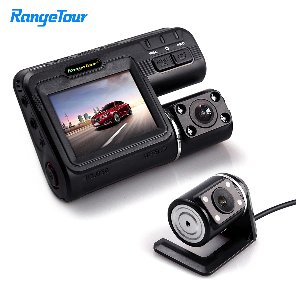Koop Auto DVR i1000s Dash Camera Dual Lens 1080 p Black Box Rijden Recorder Voor cam Met 4 IR Lights Night vision In De Auto