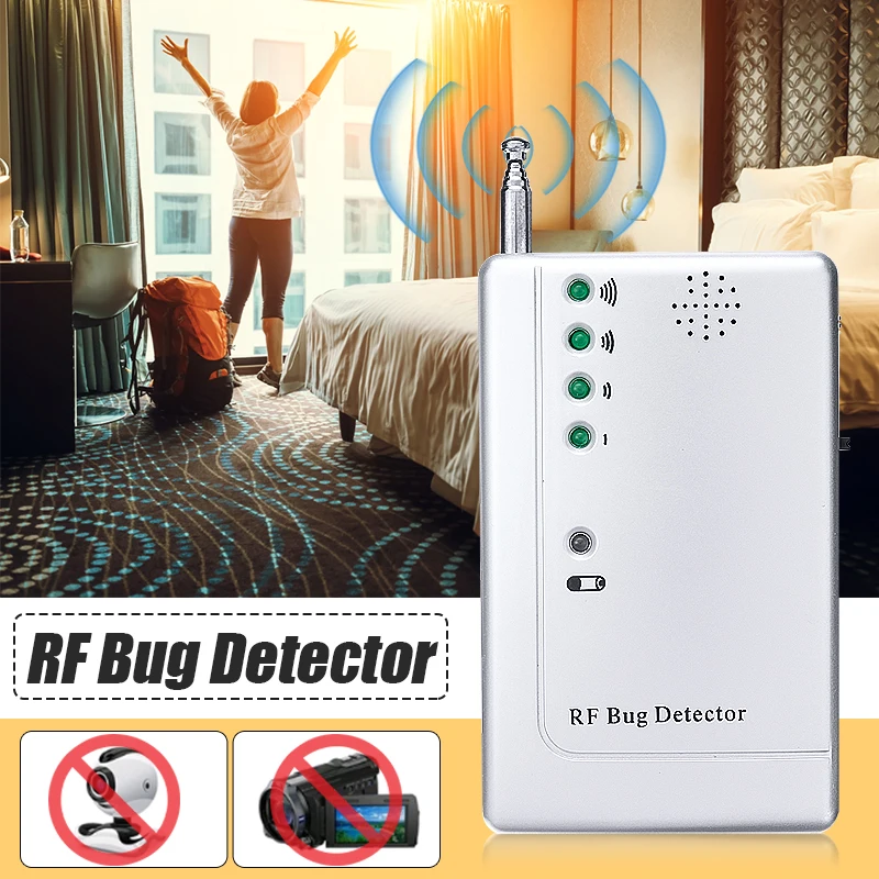 

RF Scanner Detector Bug Camera Bug Detector WiFi Signal GPS GSM Radio Phone Device Finder Private Protect Security