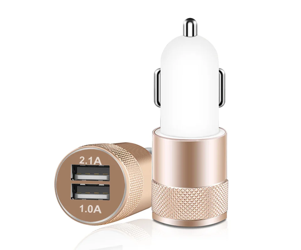 Car Charger IST Universal Mini Dual USB Charger For iPhone 6s 6 Plus 5 5s 7 Car Phone Charger For iPhone 5 USB Adapter LED Light-detail (2)