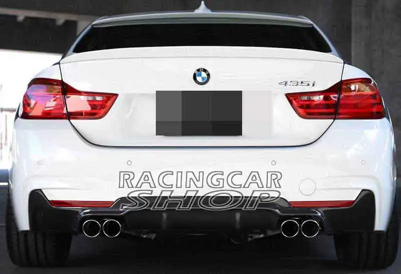 Real Carbon Fiber Rear Diffuser 435i 4pipes for BMW F32 F33 F36 4-series GranCoupe Msport models