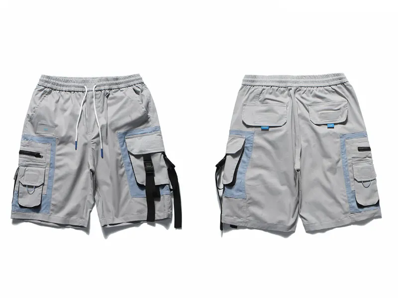 Side Buckle Multi-Pockets Cargo Shorts 1