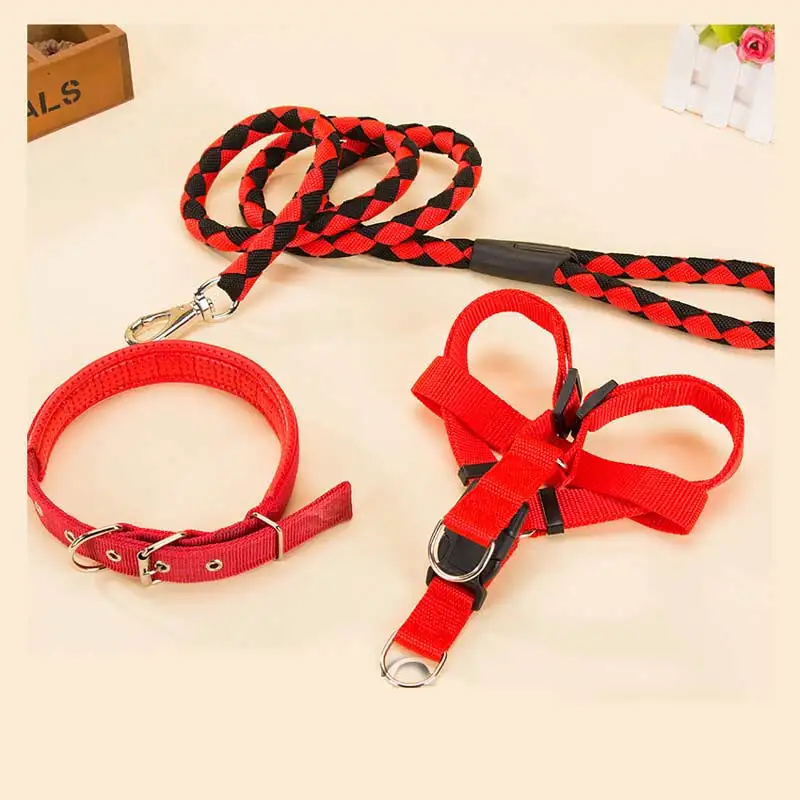 #*Cheap Szelki Dla Psa Peitoral De Cachorro No Pull Dog Harness Leash For Lizards German Shepherd Beagle Walking Training Leash Lead E