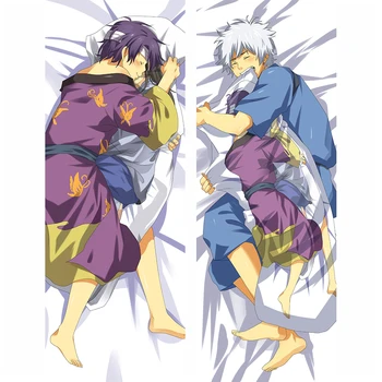 

October update Japanese Anime GINTAMA Sakata Gintoki & Hijikata Toushirou hugging pillowcase Dakimakura Body pillow cover case
