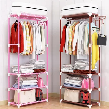 

Modern Stylish Simple Standing LivingRoom Storage Furniture Multifunctional Creative Minimalist Hangers Hat Rack Wardrobe Closet