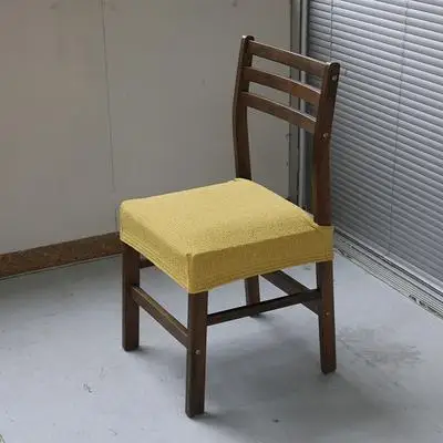 Современный минималистичный чехол для обеденного стула четыре сезона универсальный Противоскользящий нескользящий чехол для сиденья Эластичный стул набор чехол на стул для дома - Цвет: 7661 yellow