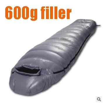 600g Спальный мешок Gosse, водонепроницаемый, нейлоновый, тканевый, для кемпинга, туризма, 400 г/600 г, наполнителя, спальные мешки - Цвет: 600g