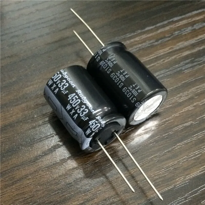 

5pcs 33uF 450V RUBYCON WXA Series 18x25mm 450V33uF PSU Aluminum Electrolytic Capacitor