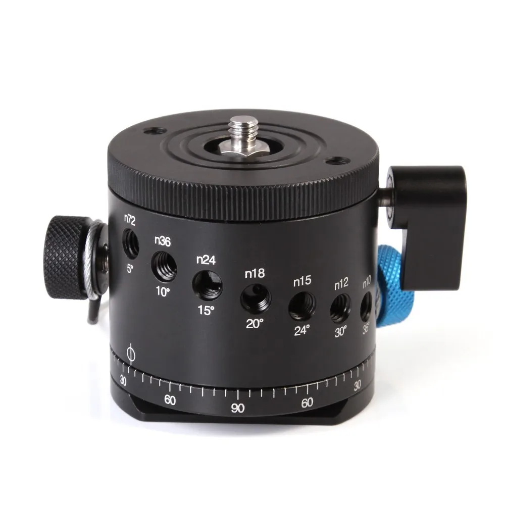 FITTEST DH-55D Tripod Head HDR Panorama Ball Head with Indexing Rotator Aluminum Alloy DSLR Photography Panoramic Support Base FITTEST DH-55D Tripod Head HDR Panorama Ball Head with Indexing Rotator Aluminum Alloy DSLR Photography Panoramic Support Base