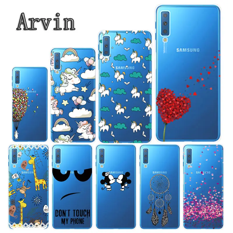 Чехол Arvin из ТПУ с рисунком для Samsung Galaxy A7 2018 умная задняя крышка телефона A750 6 0