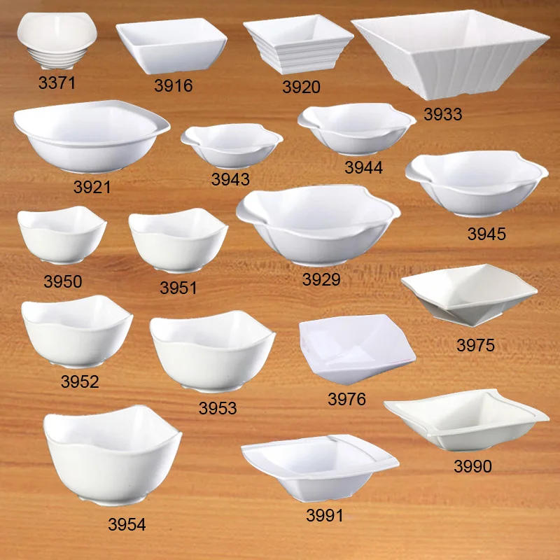 

A5 melamine tableware square bowl