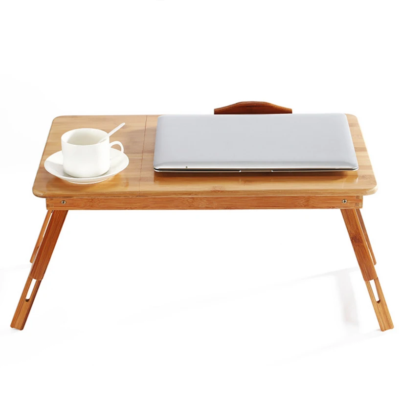 SUFEILE деревянный стол для ноутбука портативный бамбуковый компьютерный стол складной офисный стол простой M/L ленивая кровать для ноутбука tabl D50