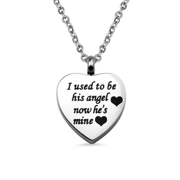 

Wholesale Custom Heart Shape Stainless Steel Cremation Urn Necklace For Ashes Memorial Jewelry Chain Length 18"/20"/22"/24"