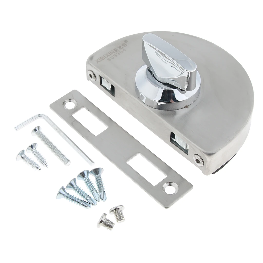 Hot sale Stainless Steel Glass Door Lock Open /Close Door Latch Locks Home Hotel