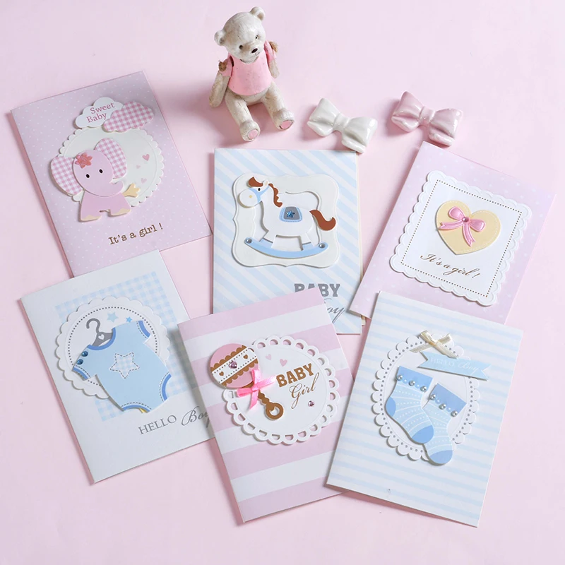 Baby Boy And Girl Cartoon Birthday Invitation Card With Envelope Baby Shower Party Invitation Card Christening Baptism Card Cards Invitations Aliexpress