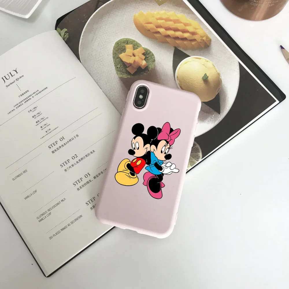 

For iPhone5 5s se 6 6p 6s 8 8Plus X 7 7Plus XR Xs Max Mickey Mouse Silicone Soft TPU Phone Cases