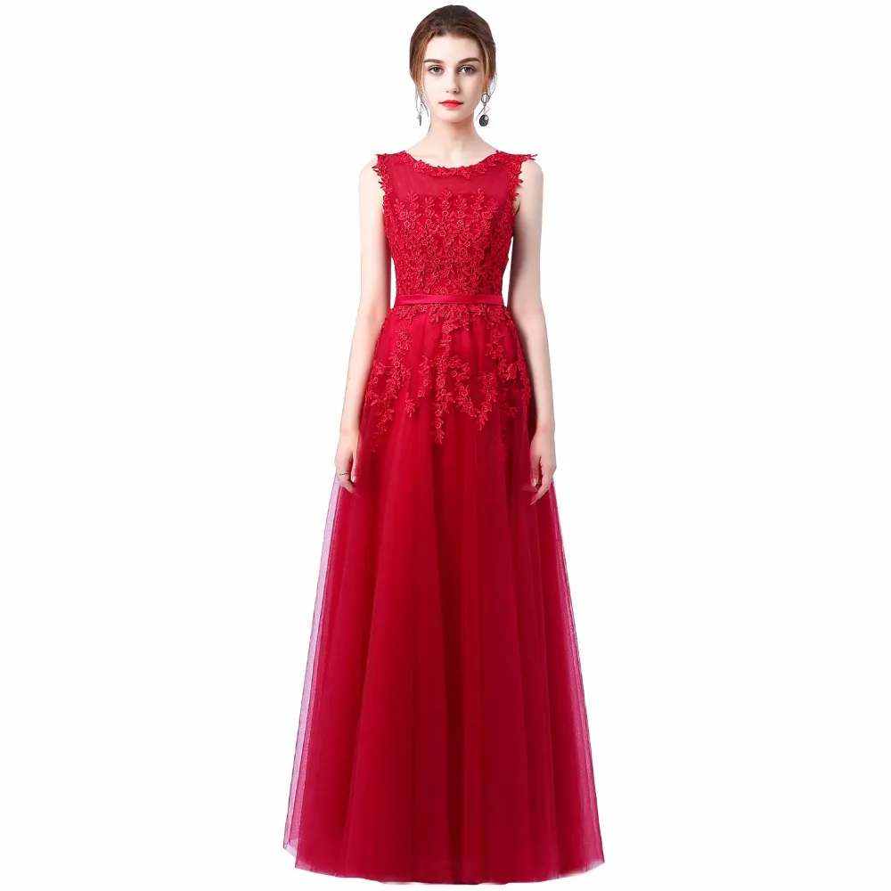 Robe De Soiree Новое милое Розовое Кружевное длинное вечернее платье для невесты без рукавов прозрачное банкетное сексуальное платье для выпускного вечера