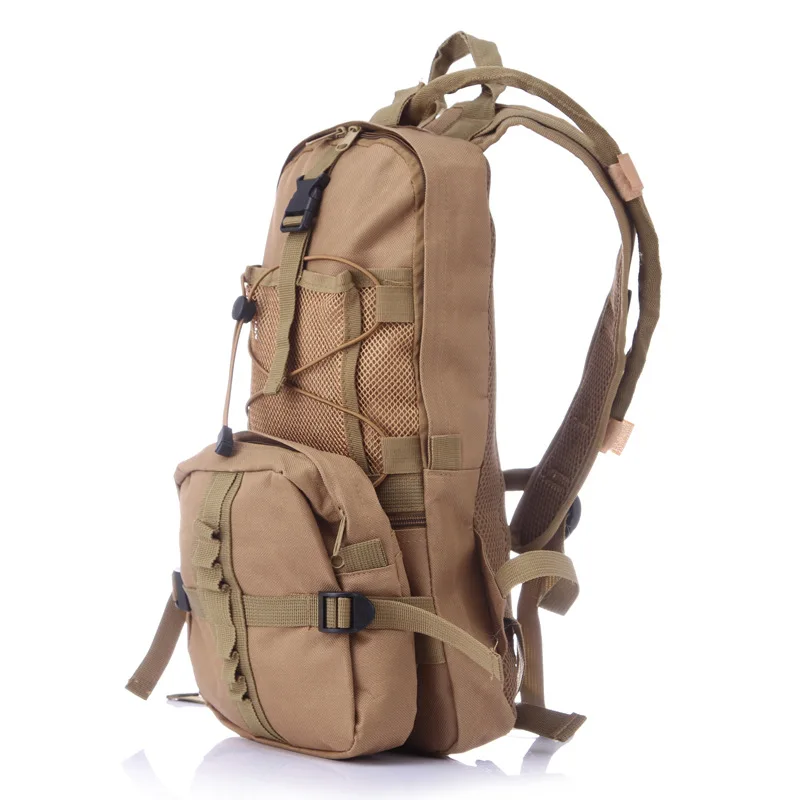 Многофункциональный рюкзак для езды на велосипеде, сумка для воды на спине, содержит 2,5 л, спортивная сумка для воды, камуфляжная сумка На открытом воздухе A4516 - Цвет: khaki