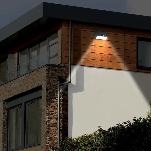 60LED Solar Powered PIR Motion Sensor Light Waterproof Outdoor Home Garden Yard Energy Saving Night Security Wall Lamp