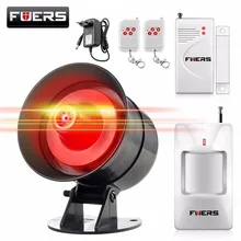 Fuers DIY Wireless 110db Loud font b Security b font Siren Rapid Code Strobe Siren Alarm