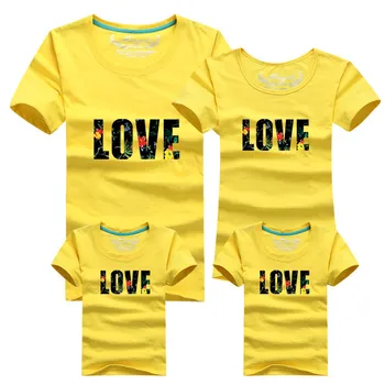 

1 Piece Fashion Dad Mon Daughter and Son Cartoon T-shirt 12 Clors For Korean Family fitted short-sleeved T-shirt Boutique