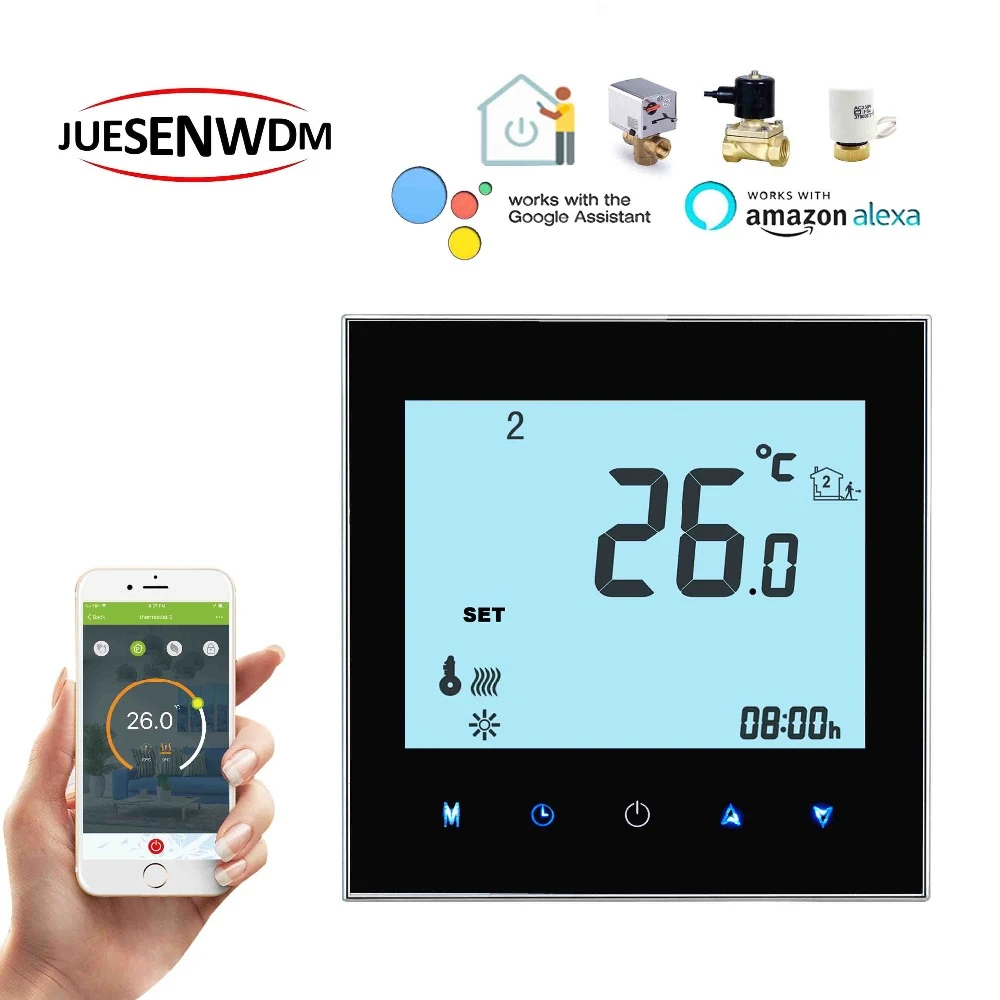 24vac,95-240vac Google Home Smart Thermostat Chauffage Wifi For Radiator  Valve Refrigerator Temperature Controller - Smart Temperature Control  System - AliExpress