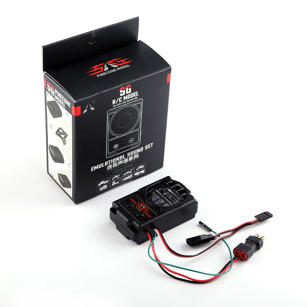 

2 in 1 RC Car Engine Simulation Sound System Audio Sound w/ Loudspeaker for Traxxas TRX4 Tamiya XB HB Racing D418 Cars Parts