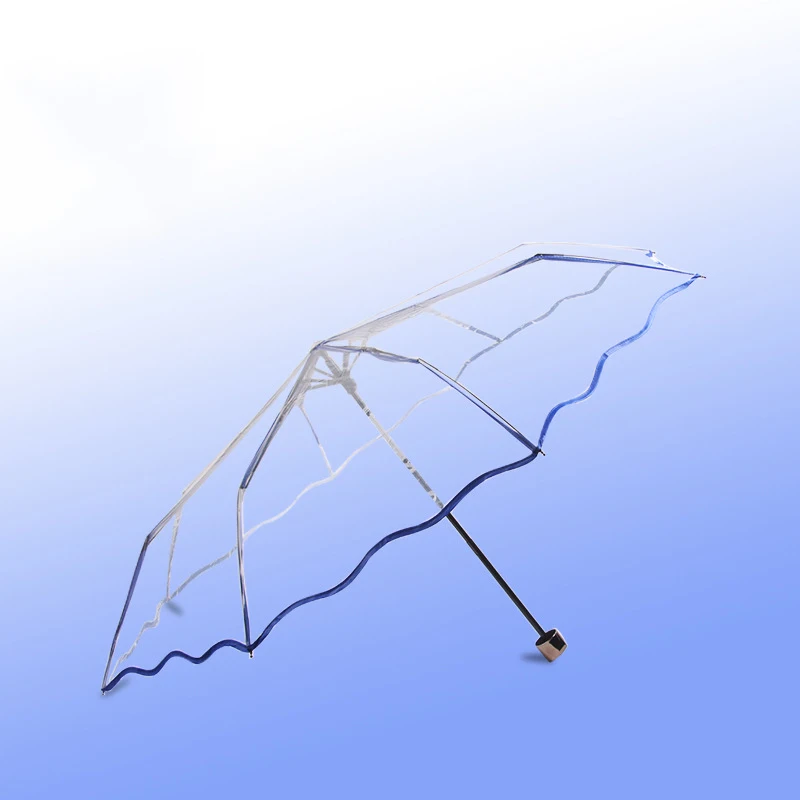 Прозрачный автоматический зонт Paraguas, Зонт от дождя для женщин и мужчин, зонт от солнца и дождя, компактный складной зонт с защитой от ветра, прозрачный зонт CS