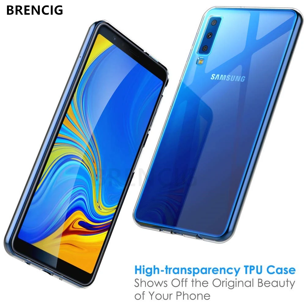 Для samsung Galaxy M10 M20 M30A6 A8 плюс 2018 S8 S9 Чехол мягкий прозрачный силиконовый задняя