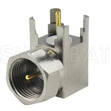 Superbat10 шт. RF 75 Ом разъем F через отверстие штекер прямоугольная печатная плата крепление