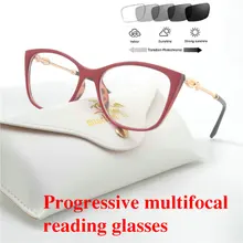 MINCL Модные женские солнцезащитные очки для чтения с мультифокальными линзами в ретро стиле, солнечные очки для чтения, уличные солнцезащитные очки uv400 NX