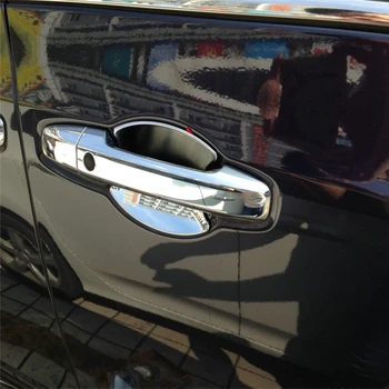 

WELKINRY car auto cover stying for Honda Odyssey RC1 RC2 2013 2014 2015 2016 2017 ABS chrome exterior door cup bowl cap trim