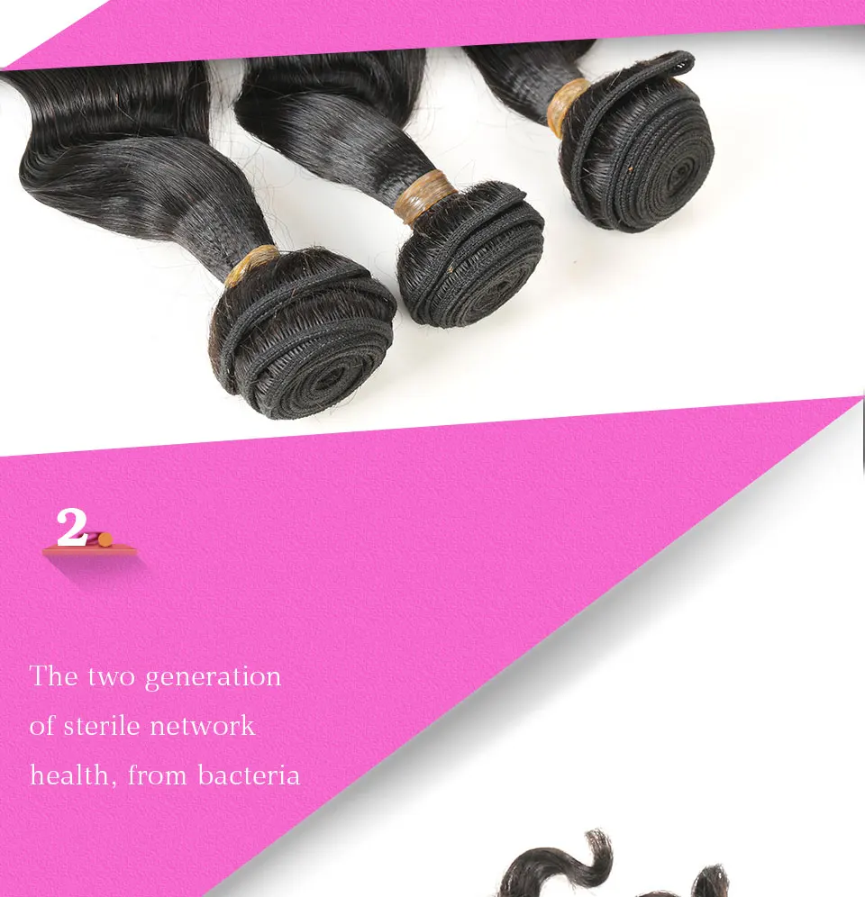 Hair Villa Peruvian Loose Wave Virgin Hair Natural Color Human Hair Weave Weft For Salon Low Ratio Longest Hair PCT 15%  (10)