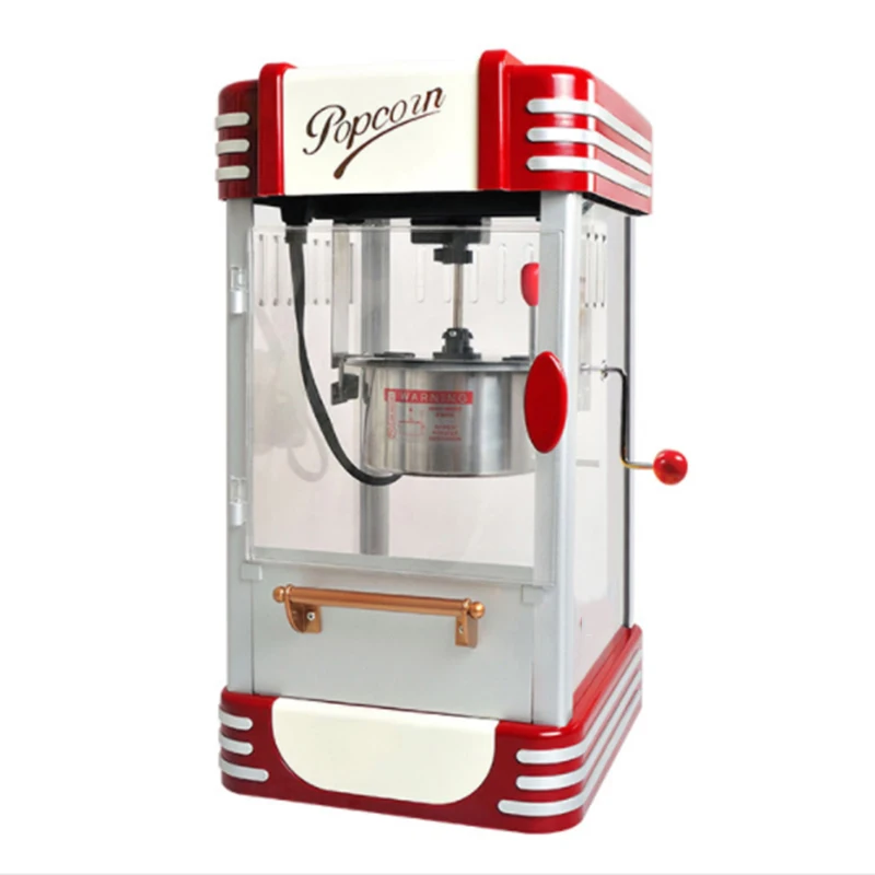 Полностью автоматическая компактная машинка для попкорна бытовая пищевая машина может положить сахарное масло