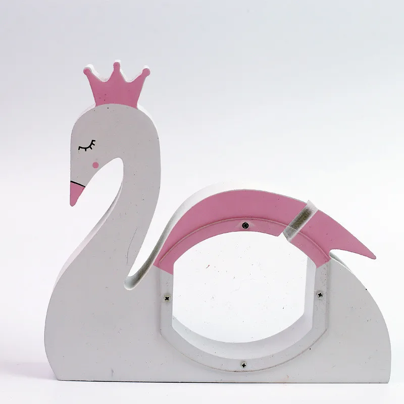 

DoreenBeads Lovely Swan Shape Photobooth Props Desktop Coins Decoration Birthday Gift Party Favor For Kids Girls 21*19*3 cm 1 PC